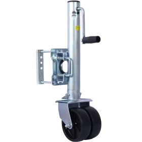 Trailer Jack, Boat Trailer Jack 34.5 in, Bolt-on Trailer Tongue Jack Weight Capacity 1500 lb, with PP Wheels and Handle for Lifting RV Trailer