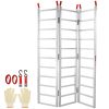 Aluminum Ramps, 1500 lbs, Tri-Fold Ramp with Load Straps, Folding Loading Ramp for Motorcycle, Tractor, ATV/UTV, Trucks, Lawn Mower, Snow Blower