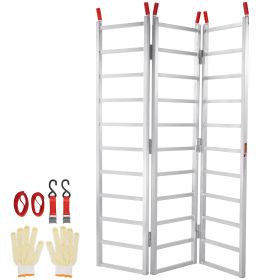 Aluminum Ramps, 1500 lbs, Tri-Fold Ramp with Load Straps, Folding Loading Ramp for Motorcycle, Tractor, ATV/UTV, Trucks, Lawn Mower, Snow Blower