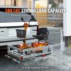 Hitch Mount Cargo Carrier, 48.03" x 27.87" Aluminum Hitch Cargo Rack with Folding Ramp, Hitch Rack Basket with Stabilizer and Straps