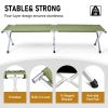 RHB-03A Portable Folding Camping Cot with Carrying Bag Army Green