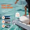 Fluke Style Anchor Kit, 13 LBS Hot-Dipped Galvanized Steel Fluke Anchor with 7.9' Chain, 101' Rope and Two 0.4" Shackles